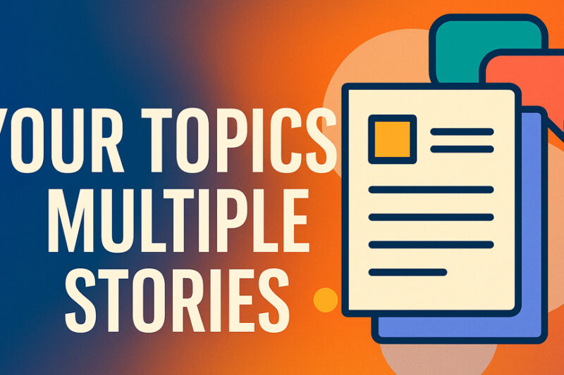 Your Topics | Multiple Stories: Easy Guide to Smarter Content Writing